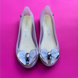 New Mini Melissa + Barbie  Ultragirl Ballerina Flats Never Worn Size 1